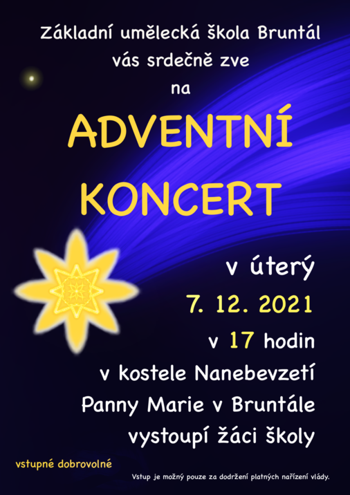 Adventní koncert v kostele 2021 